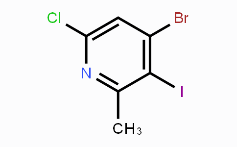 CAS No. 1809161-45-2, 4-Bromo-6-chloro-3-iodo-2-methylpyridine