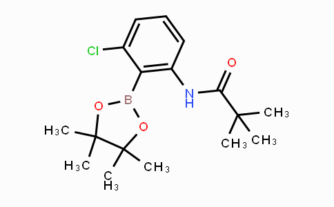 2121512-86-3 | N-(3-Chloro-2-(4,4,5,5-tetramethyl-1,3,2-dioxaborolan-2-yl)phenyl)pivalamide