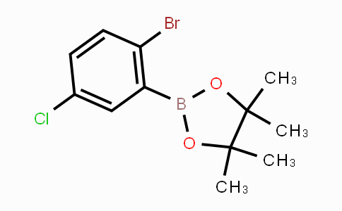 CAS No. 1256781-63-1, 2-(2-Bromo-5-chlorophenyl)-4,4,5,5-tetramethyl-1,3,2-dioxaborolane
