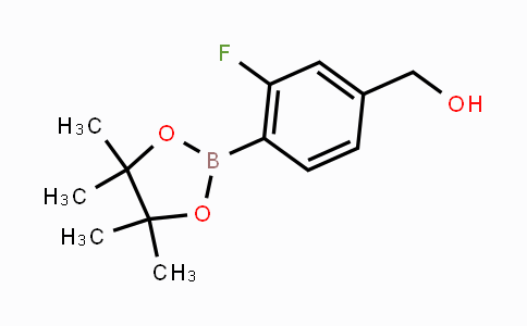 CAS No. 1314141-37-1, (3-Fluoro-4-(4,4,5,5-tetramethyl-1,3,2-dioxaborolan-2-yl)phenyl)methanol
