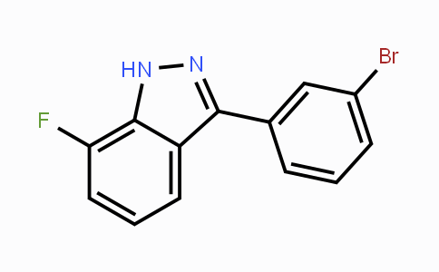 CAS No. 1809168-71-5, 7-Fluoro-3-(3-bromophenyl)-1H-indazole