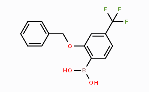 CAS No. 1701435-39-3, 2-Benzyloxy-4-(trifluoromethyl)phenylboronic acid