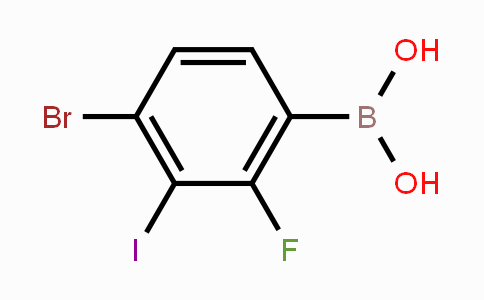 CAS No. 2121514-50-7, 4-Bromo-2-fluoro-3-iodophenylboronic acid