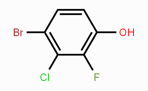 CAS No. 1360745-16-9, 4-Bromo-3-chloro-2-fluorophenol