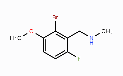CAS No. 1779900-27-4, 1-(2-Bromo-6-fluoro-3-methoxyphenyl)-N-methylmethanamine