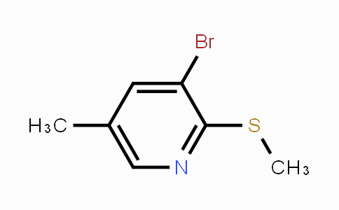 CAS No. 1289049-50-8, 3-Bromo-5-methyl-2-(methylthio)pyridine