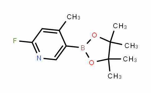 CAS No. 1363192-17-9, 2-Fluoro-4-methyl-5-(4,4,5,5-tetramethyl-1,3,2-dioxaborolan-2-yl)pyridine