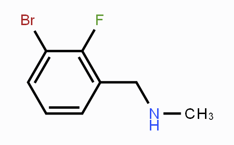 CAS No. 1287218-19-2, N-(3-Bromo-2-fluorobenzyl)-N-methylamine