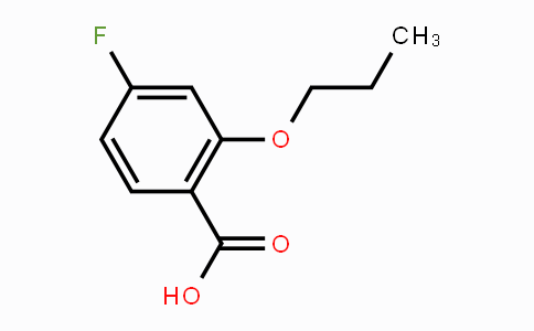 CAS No. 1378666-16-0, 4-Fluoro-2-n-propoxybenzoic acid