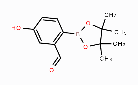 CAS No. 1038827-60-9, 5-Hydroxy-2-(4,4,5,5-tetramethyl-1,3,2-dioxaborolan-2-yl)benzaldehyde
