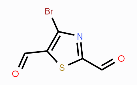 CAS No. 1809161-49-6, 4-Bromo-2,5-thiazoledicarboxaldehyde