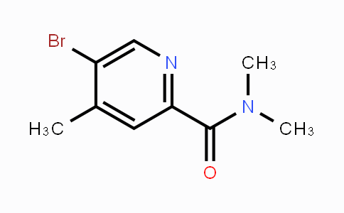 CAS No. 1809161-39-4, 5-Bromo-4-methyl-N,N-dimethylpyridine-2-carboxamide