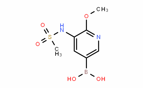 CAS No. 2121513-41-3, 2-Methoxy-3-(N-methansulfonamide)pyridine-5-boronic acid
