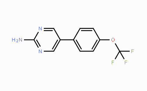 CAS No. 1111105-03-3, 5-[4-(Trifluoromethoxy)phenyl]pyrimidin-2-amine
