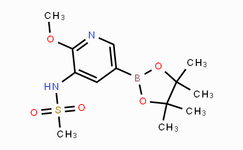 1083326-75-3 | N-(2-methoxy-5-(4,4,5,5-tetramethyl-1,3,2-dioxaborolan-2-yl)pyridin-3-yl)methanesulfonamide