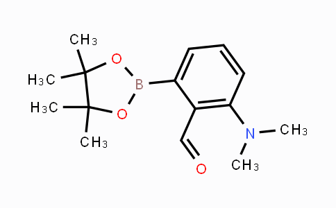 CAS No. 1350627-59-6, 2-(Dimethylamino)-6-(4,4,5,5-tetramethyl-1,3,2-dioxaborolan-2-yl)benzaldehyde