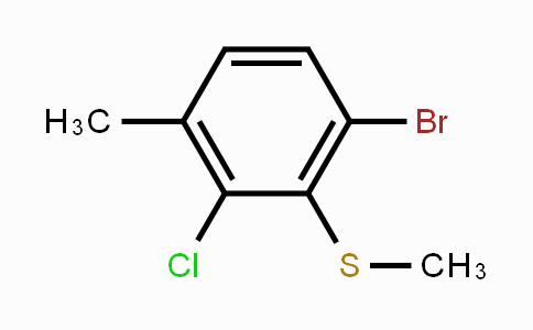 CAS No. 1809168-68-0, 1-Bromo-3-chloro-4-methyl-2-(methylthio)benzene