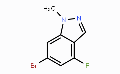 CAS No. 1358574-94-3, 6-Bromo-4-Fluoro-1-methyl-1H-indazole