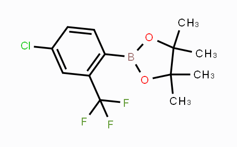 CAS No. 1165935-85-2, 2-[4-chloro-2-(trifluoromethyl)phenyl]-4,4,5,5-tetramethyl-1,3,2-dioxaborolane