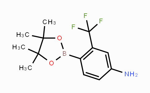 CAS No. 1259285-61-4, 4-(4,4,5,5-tetramethyl-1,3,2-dioxaborolan-2-yl)-3-(trifluoromethyl)aniline