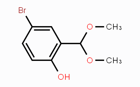 CAS No. 501085-54-7, 4-Bromo-2-(dimethoxymethyl)phenol