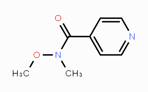 CAS No. 100377-32-0, N-Methoxy-N-methyl-4-pyridinecarboxamide