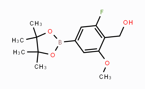 CAS No. 1417736-84-5, [2-Fluoro-6-methoxy-4-(4,4,5,5-tetramethyl-1,3,2-dioxaborolan-2-yl)phenyl]methanol