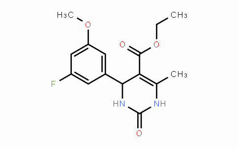 CAS No. 1809157-85-4, Ethyl 4-(5-fluoro-3-methoxyphenyl)-6-methyl-2-oxo-1,2,3,4-tetrahydropyrimidine-5-carboxylate