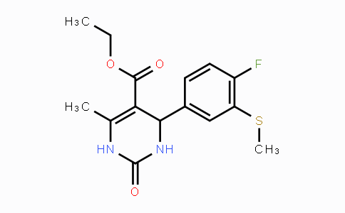 CAS No. 1809161-47-4, Ethyl 4-(4-fluoro-3-methylthiophenyl)-6-methyl-2-oxo-1,2,3,4-tetrahydropyrimidine-5-carboxylate