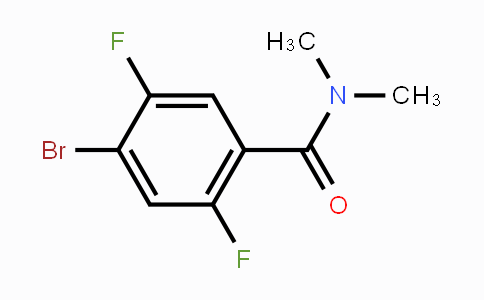 CAS No. 1449008-10-9, 4-Bromo-2,5-difluoro-N,N-dimethylbenzamide