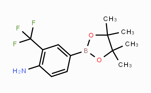 CAS No. 508223-55-0, 4-(4,4,5,5-tetramethyl-1,3,2-dioxaborolan-2-yl)-2-(trifluoromethyl)aniline