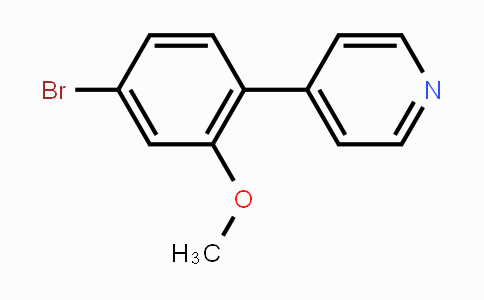 CAS No. 1449008-05-2, 4-(4-Bromo-2-methoxyphenyl)-pyridine