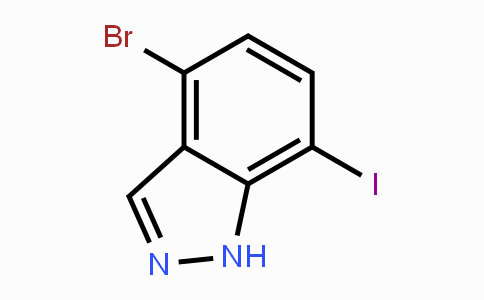 CAS No. 1449008-23-4, 4-Bromo-7-iodo-1H-indazole