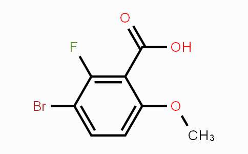 CAS No. 1449008-25-6, 3-Bromo-2-fluoro-6-methoxybenzoic acid