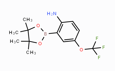 CAS No. 1451391-22-2, 4-(Trifluoromethoxy)-2-(4,4,5,5-tetramethyl-1,3,2-dioxaborolan-2-yl)aniline