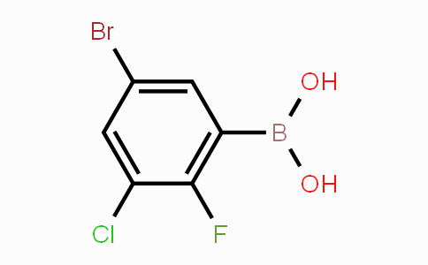 CAS No. 1451393-27-3, 5-Bromo-3-chloro-2-fluorophenylboronic acid