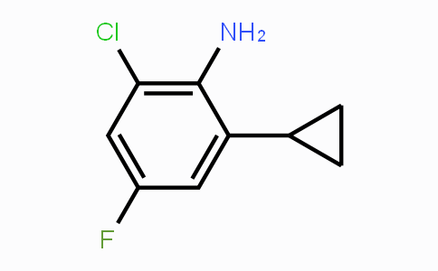 CAS No. 1449008-07-4, 2-Chloro--6-cyclopropyl-4-fluoroaniline