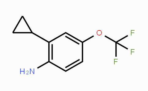 CAS No. 1428234-58-5, 2-Cyclopropyl-4-(trifluoromethoxy)aniline