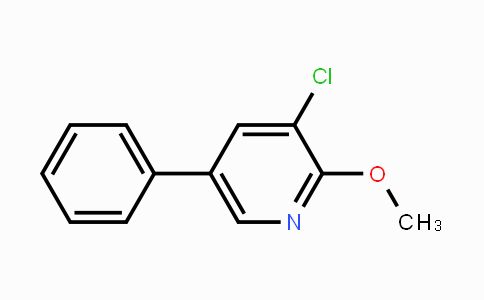CAS No. 1214368-71-4, 3-Chloro-2-methoxy-5-phenylpyridine
