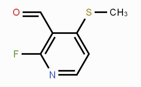 CAS No. 1289172-46-8, 2-Fluoro-4-(methylthio)nicotinaldehyde