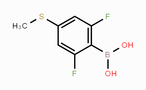CAS No. 1451392-53-2, 2,6-Difluoro-4-(methylthio)phenylboronic acid