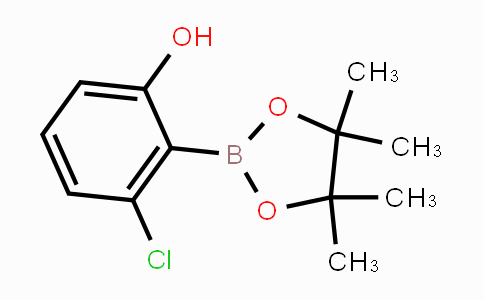 CAS No. 1451391-17-5, 2-Chloro-6-hydroxyphenylboronic acid pinacol ester