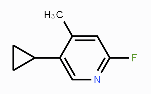 CAS No. 1428234-77-8, 5-Cyclopropyl-2-fluoro-4-methylpyridine