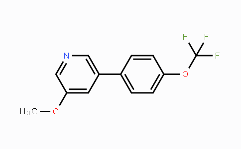 CAS No. 1261853-71-7, 3-Methoxy-5-[4-(trifluoromethoxy)phenyl]pyridine