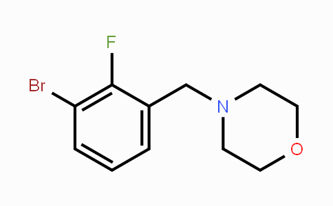 CAS No. 1355247-75-4, 1-Bromo-2-fluoro-3-(morpholinomethyl)benzene