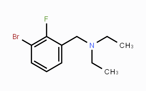 CAS No. 1355246-99-9, 1-Bromo-2-fluoro-3-(diethylaminomethyl)benzene