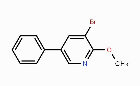 CAS No. 1428234-54-1, 3-Bromo-2-methoxy-5-phenylpyridine