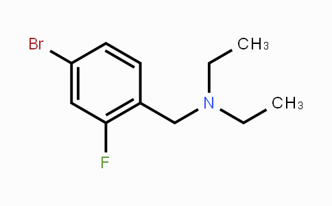 CAS No. 1249128-16-2, [(4-Bromo-2-fluorophenyl)methyl]diethylamine