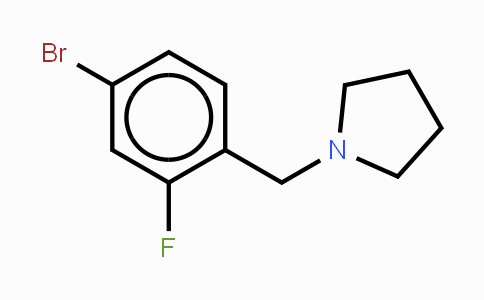 CAS No. 283173-83-1, 4-Bromo-2-fluorophenyl-1-(pyrrolidinomethyl)benzene