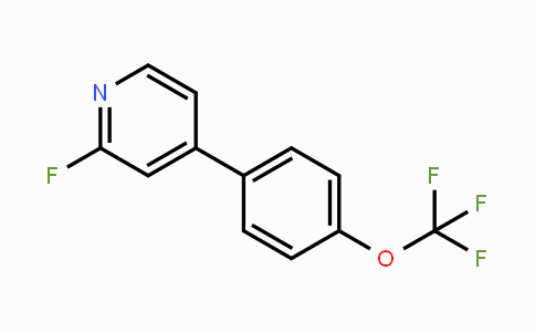 CAS No. 1261656-26-1, 2-Fluoro-4-(4-(trifluoromethoxy)phenyl)pyridine